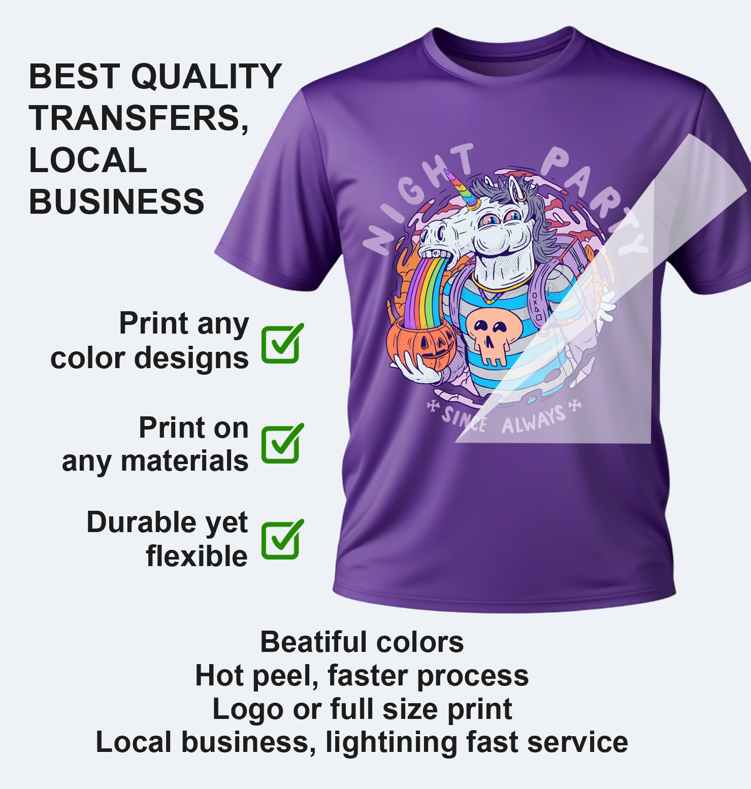 DTF Transfers By Size – Tuxedo Print