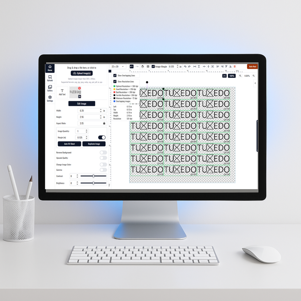 DTF Gang Sheet Builder
